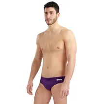 Arena Team Badehose Slip Herren Einfarbig - Plum-white - 6
