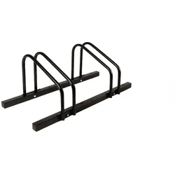 KARAT Fahrradständer Linus - Schwarz - Zur Boden- oder Wandmontage // für 2 Fahrräder