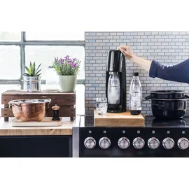 Sodastream Easy schwarz + PET-Flasche + Zylinder