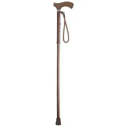 Faltstock braun matt