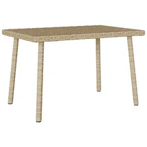 vidaXL Garten-Couchtisch Rechteckig 60 x 40 x 37 cm Beige