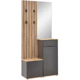 XORA Kompaktgarderobe SIMPLE - B/H/T ca. 88,00x195,00x35,00