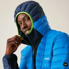 Regatta Hooded Leedre Hybrid Jacke - Olympian Blue / Navy - M