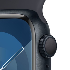 Apple Watch Series 9 GPS 41 mm Aluminiumgehäuse mitternacht, Sportarmband mitternacht M/L
