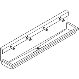 kwc aquarotter gmbh KWC AR Waschplatzeinheit, PLANOX, Edst., 2400x530x440 mm, 4xWandventil hydr.,