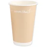 Nature Star Kaffeebecher Papier 300 ml 50 St. Braun