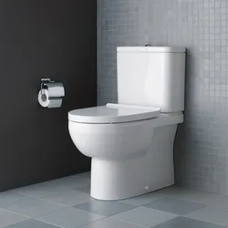 Duravit No. 1 Stand-WC Kombination Rimless 2182090000, Badkeramik, weiß