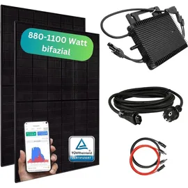 myvoltaics MyBasic Balkonkraftwerk 880+ Watt – Premium transparent Variante