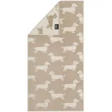 CAWÖ We love Dogs Duschtuch 80 x 150 cm beige