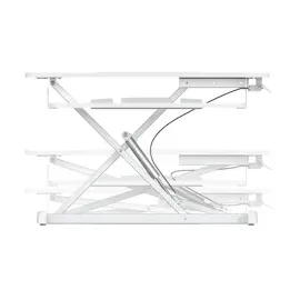 Svita BUSAN Schreibtischaufsatz Höhenverstellbar Monitorerhöhung Steh-Arbeitsplatz Schreibtischerhöhung Weiß