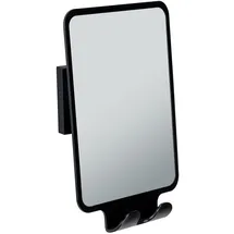Wenko Antibeschlagspiegel Quadro 14 x 19,5 cm Schwarz