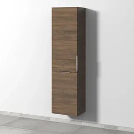 Sanipa 3way Stauraumschrank mit 1 Tür und 1 Wäschekorbklappe, Eiche-Nebraska UM18437,