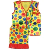 Hrippy Clown Kostüm Set Neuheit Clown Weste Clowns Bag Set Clownanzug Weste Cloat Coat Halloween Party Make -up Kostüm Für Erwachsene