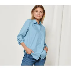 Tchibo - Hemdbluse - Damen - Gr. 44 - hellblau
