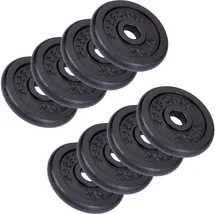 ScSPORTS Hantelscheiben-Set Gusseisen Hantelscheibe schwarz 20 kg