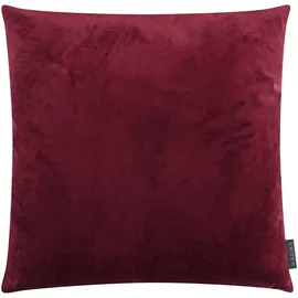 Magma Heimtex Magma Samt Uni 50x50 cm | bordeaux - rot