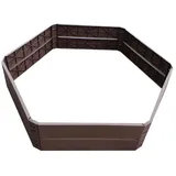 Hti-Living Hochbeet Nessa sechseckig 6-tlg. braun