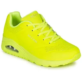 SKECHERS Uno Night Shades neon yellow durabuck 41