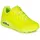 SKECHERS Uno Night Shades neon yellow durabuck 41