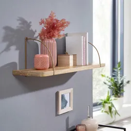 Wohnling Wandregal 80 x 25 x 22 cm Braun