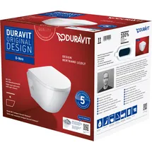 Duravit D-Neo Wand-WC Compact mit WC-Sitz Weiß spülrandlos