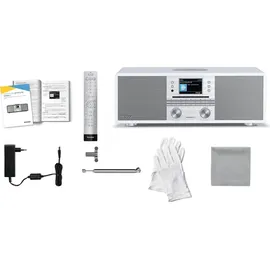 TechniSat DIGITRADIO 650 - Internetradio mit DAB+/UKW/CD-Player/Bluetooth/Wireless charging, - Weiß