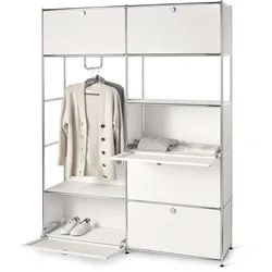 Tchibo - Systemschrank Metall »Cn3« - 152x40x1945cm - chrom - Stahl / Aluminium / Kunststoff