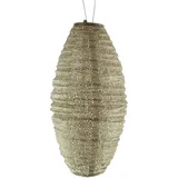 lumiz Lampion Kunststoff Ø20/H45 cm Solar gold