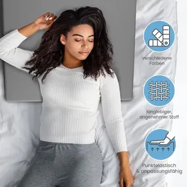 eloneo Bett und Sofa Keilkissen Grau