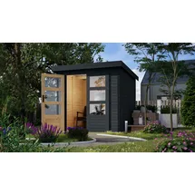 Karibu Gartenhaus Jupiter C anthrazit/anthrazit