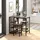 Homcom Bartisch-Set 109 x 60 x 100 cm Rustikales Braun/Schwarz