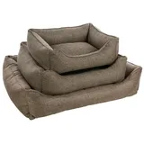 Flamingo Tierbett Hundekorb Gini rechteckig taupe