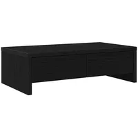 VidaXL Monitorständer mit Schubladen Schwarz Eichen-Optik 50x27x15 cm