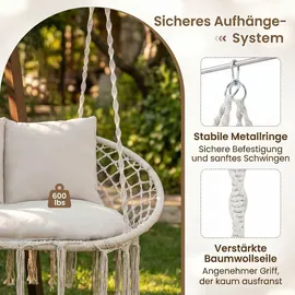 Fantask Hängesessel Boho Beige