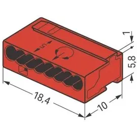 WAGO GmbH& Co. KG Verb.dosenklemme rt 8x0,6-0,8mm 243-808