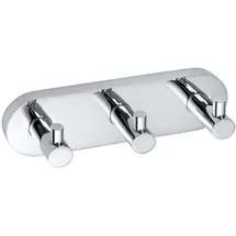 Brillantbad BOMEGA Dreifachhaken Messing Chrom poliert 185x55x50 mm für Bad & Küche >> zum Bohren oder Kleben*