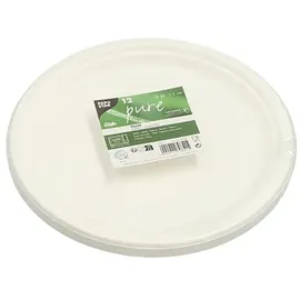 Papstar Teller Zuckerrohr Ø 23 cm 12 St. Weiß