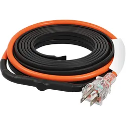 VEVOR Selbstregulierendes Rohrheizkabel 3,7m 16,4W/m Frostschutz mit Thermostat