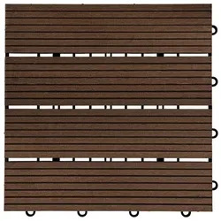 Holzfliesen »BAVARO«, Dunkelbraun 3 m2