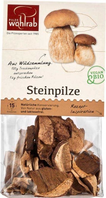 Pilze Wohlrab Steinpilze getrocknet bio 20g