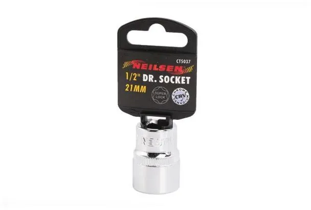 21 mm - Stecknuss Chrom-Vanadium Super Lock für 1/2