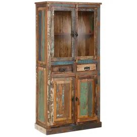 SIT Möbel Vitrine Riverboat 90 x 40 x 180 cm Mehrfarbig