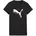 Puma Essentials Metallic T-Shirt Damen 01 black/metallic silver M