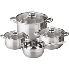 Michelino Denver Topf-Set 7-tlg. 3 x Kochtopf + Stielkasserolle