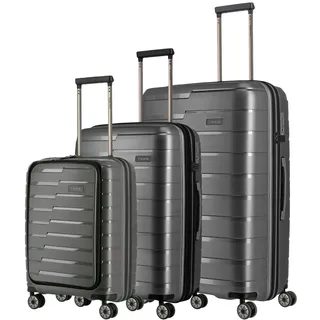 Travelite Air Base Koffer-Set 3-tlg. anthrazit/schwarz