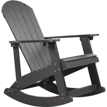 Beliani Muskoka Garten-Schaukelstuhl 1 Stück  dunkelgrau