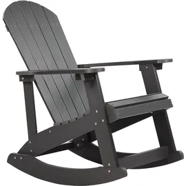 Beliani Muskoka Garten-Schaukelstuhl 1 Stück  dunkelgrau