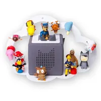 moin minis Wandregal moin minis Wolke Weiß Magnetisches Regal Kompatibel Mit 20 Tonie Figuren und Box - Wolkenregal für Kinder Hörfiguren - Magnetregal Kinderzimmermöbel