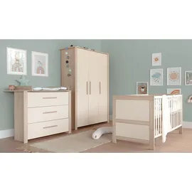 roba Babybett Kaschmir, Holzwerkstoff, 70x140 cm - cashmere/Eiche - Gr.: onesize