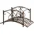 Outsunny Vintage Gartenbrücke 99 x 68 x 53 cm Bronze